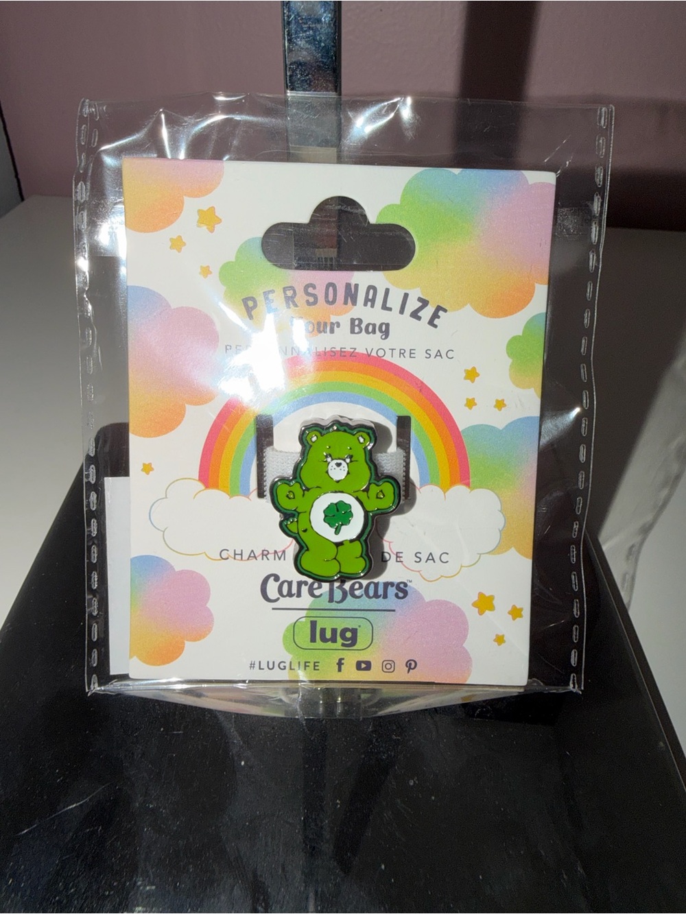 Care Bears x Lug Novelty Charm NWT Good Luck Bear